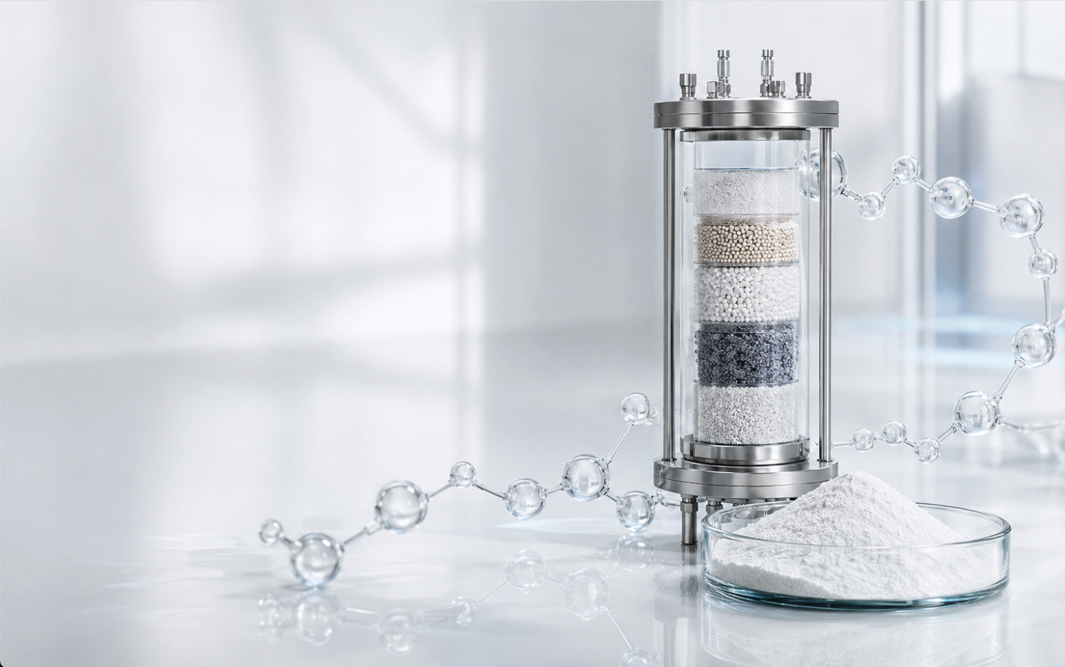 Conceptual peptide purification and Peptide API material representing controlled sourcing and technical review.